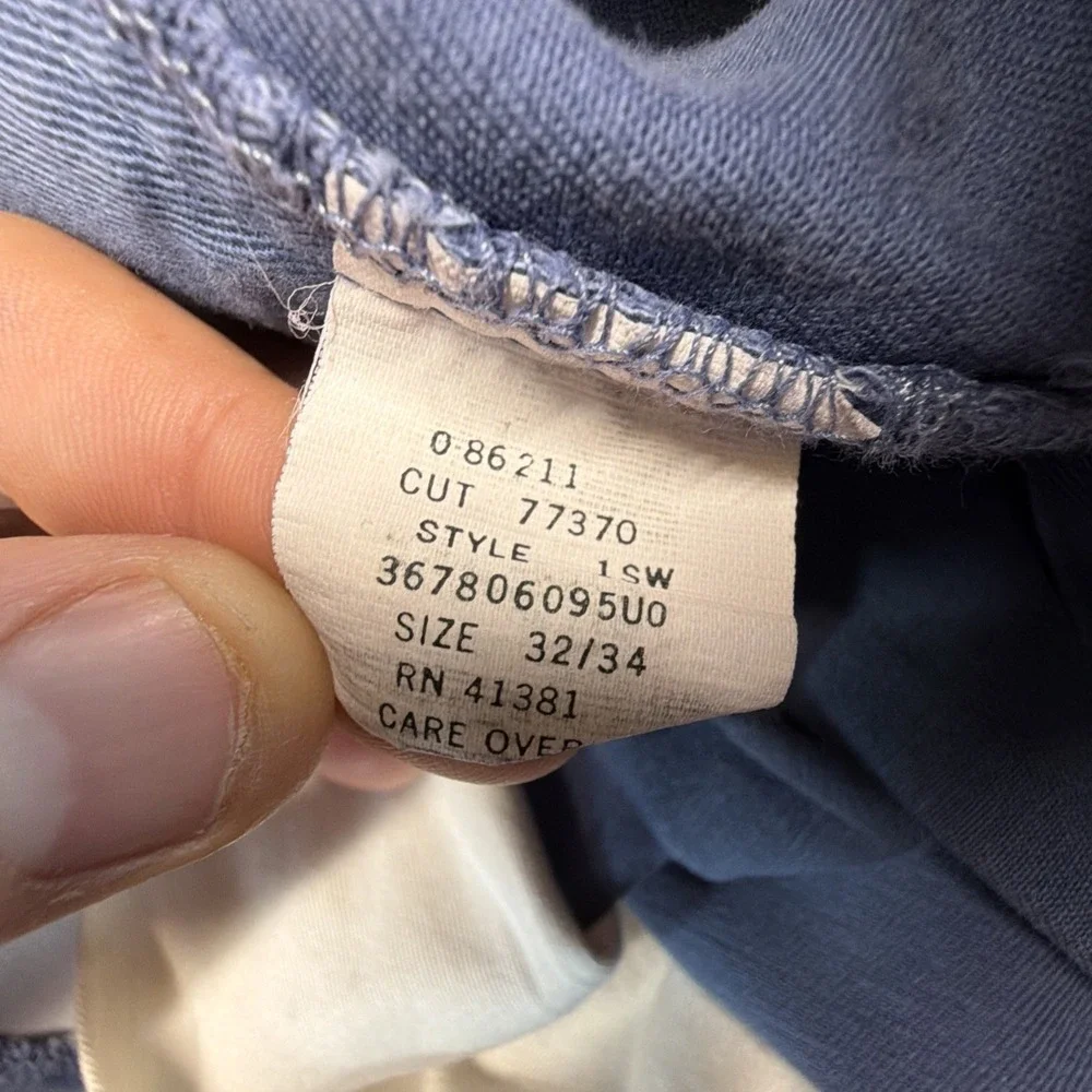 Vintage Polo Ralph Lauren Double Pleated Pants Blue 30x28 Made in USA